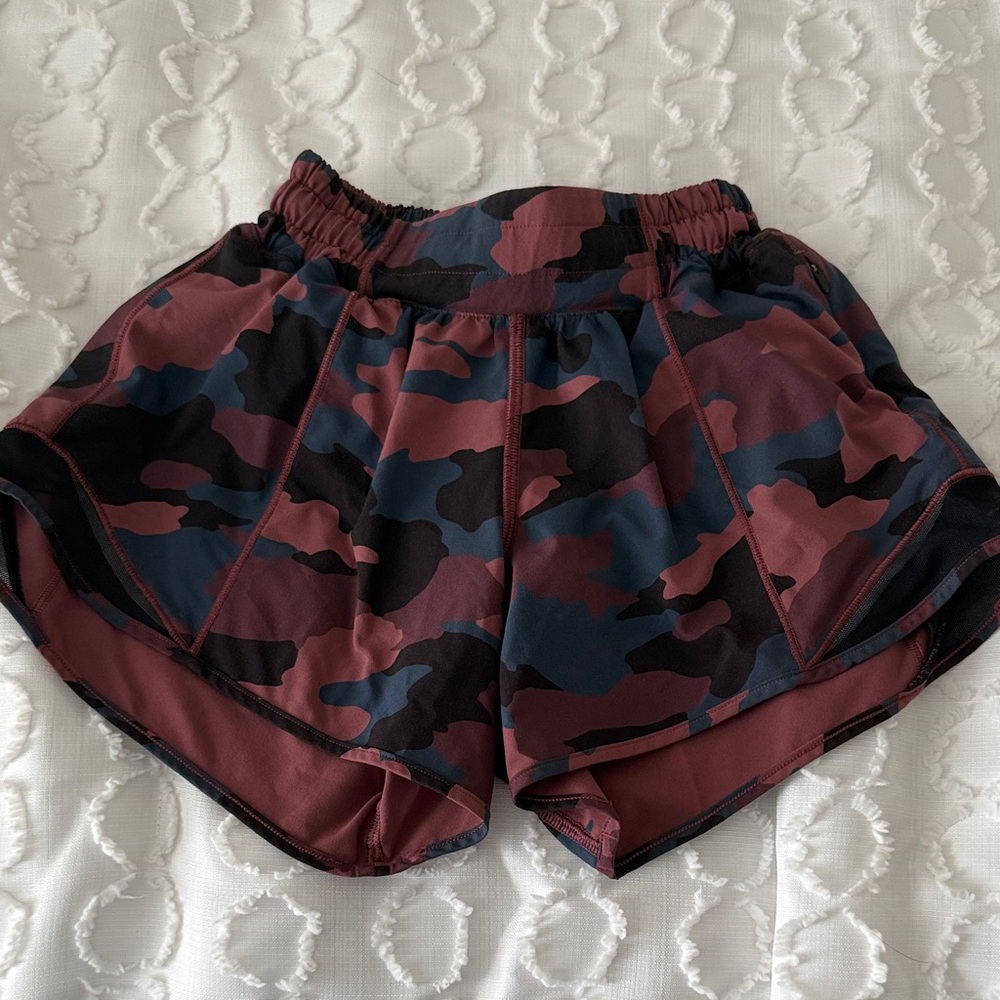 Lululemon Athletica Multicolor Camouflage Athletic Shorts